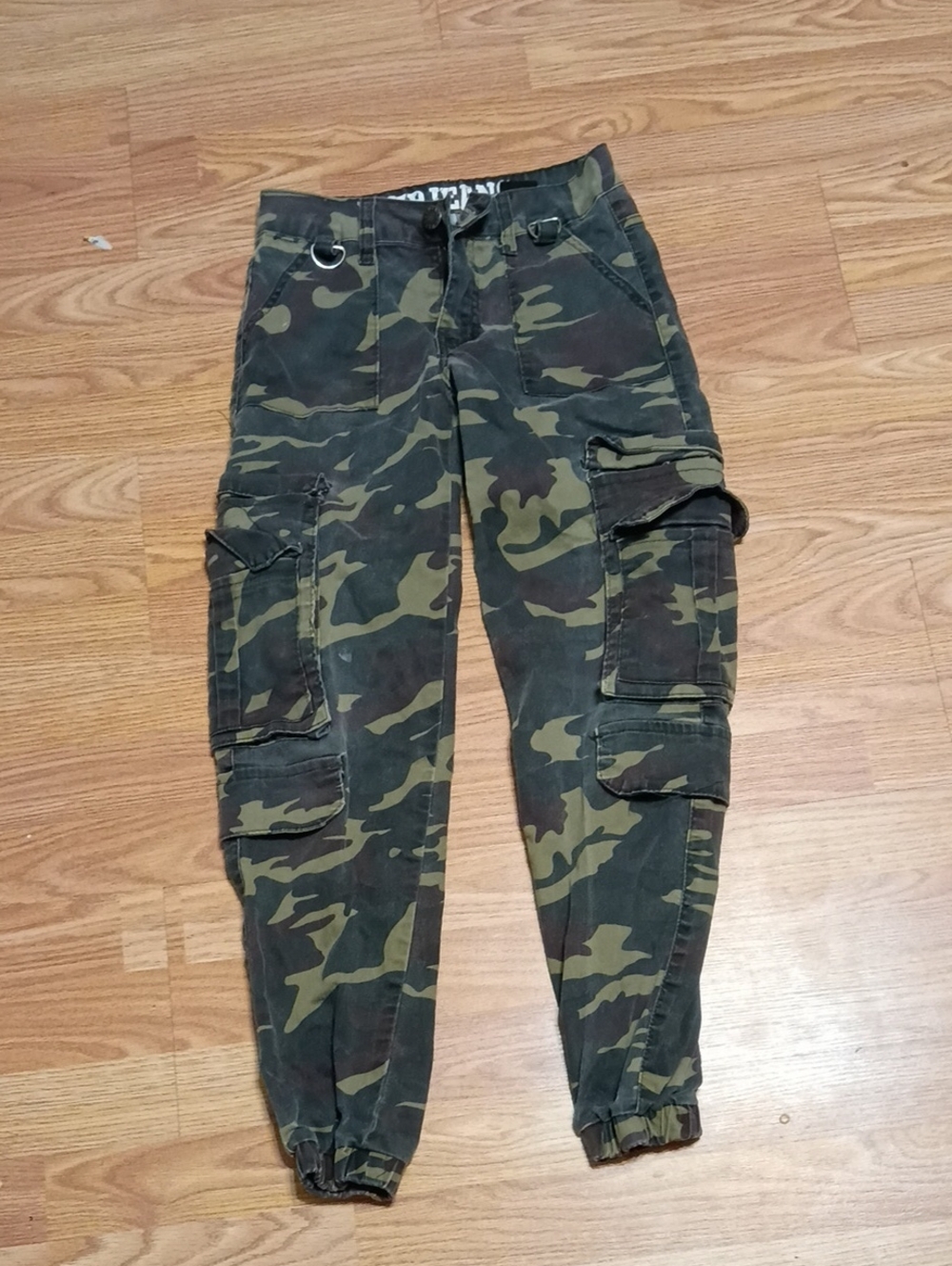 VIP Camouflage Cargo Pants in Green and Brown